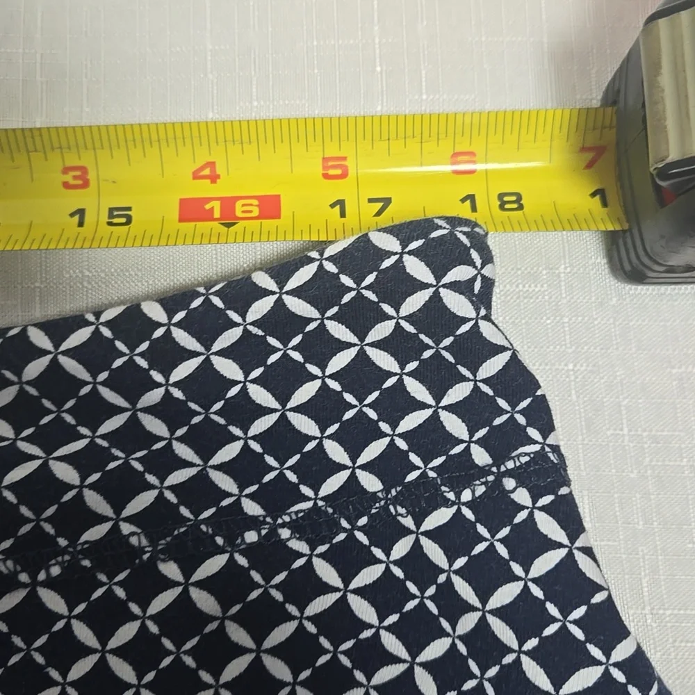 Intro Tummy Control  Navy and White Geometric Skort Woman 1X